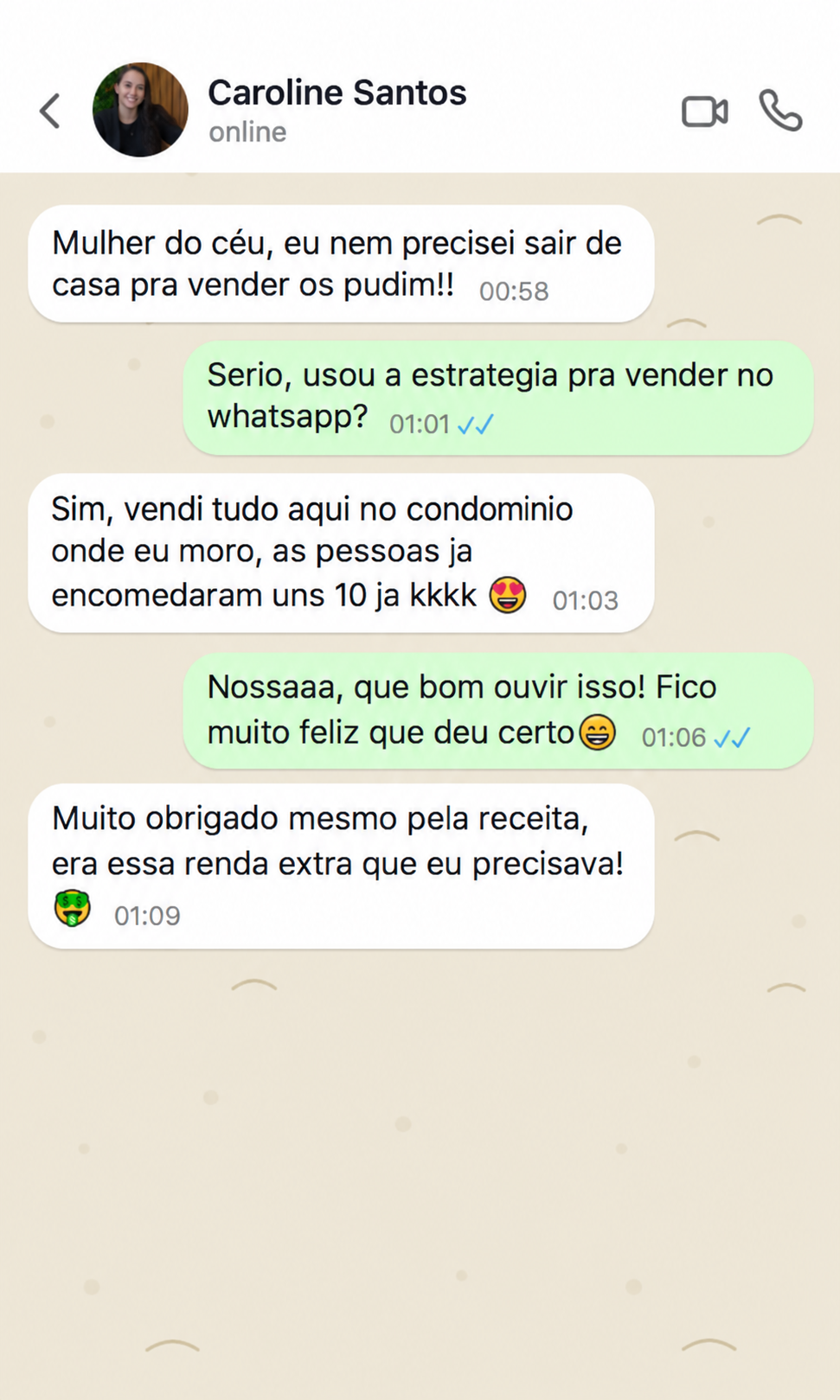 Depoimento real de aluna 3